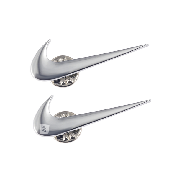 Swoosh Broches Silver